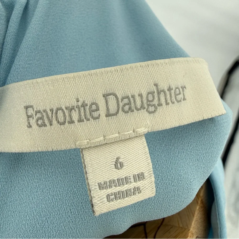 Favorite Daughter The Whisk Me Away Satin Dress High neck bow tie 6 - Picture 7 of 15